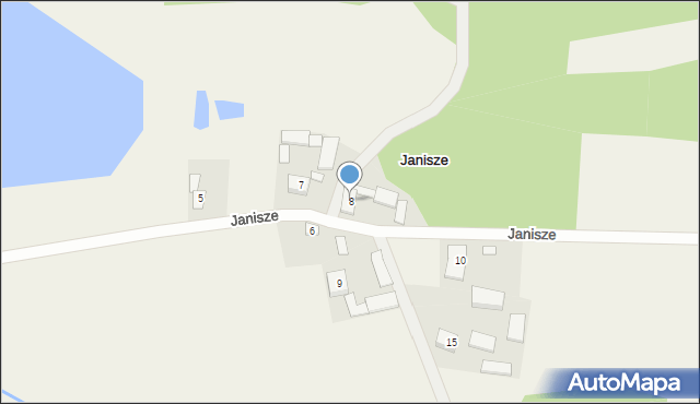 Janisze, Janisze, 8, mapa Janisze