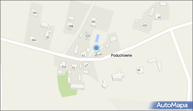 Janiszew, Janiszew, 43, mapa Janiszew