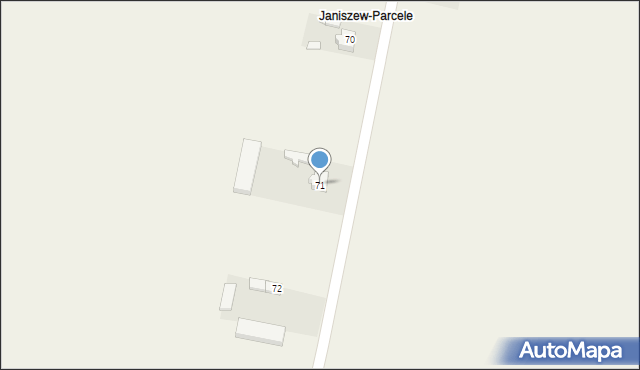 Janiszew, Janiszew, 71, mapa Janiszew