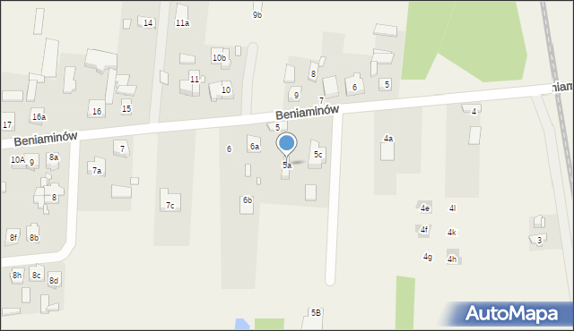 Janiszewice, Janiszewice, 5a, mapa Janiszewice