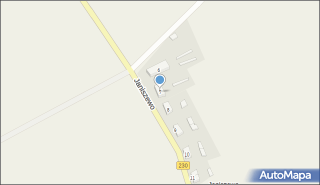 Janiszewo, Janiszewo, 7, mapa Janiszewo