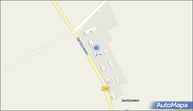 Janiszewo, Janiszewo, 8, mapa Janiszewo