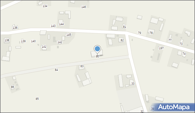 Janiszów, Janiszów, 80, mapa Janiszów