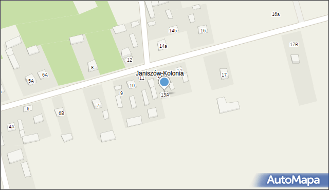 Janiszów, Janiszów, 13A, mapa Janiszów