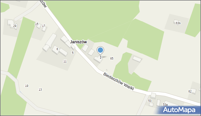 Janiszów, Janiszów, 2, mapa Janiszów