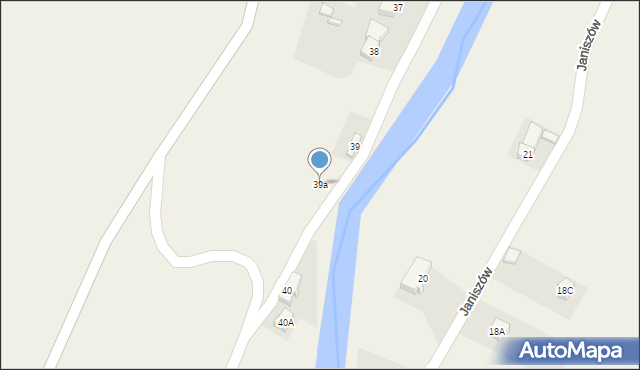 Janiszów, Janiszów, 39a, mapa Janiszów