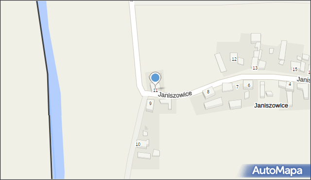 Janiszowice, Janiszowice, 11, mapa Janiszowice