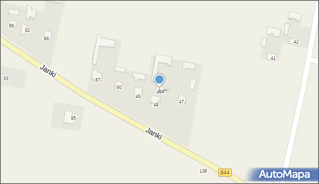 Janki, Janki, 48A, mapa Janki