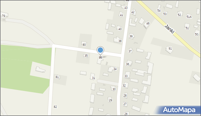 Janki, Janki, 86, mapa Janki