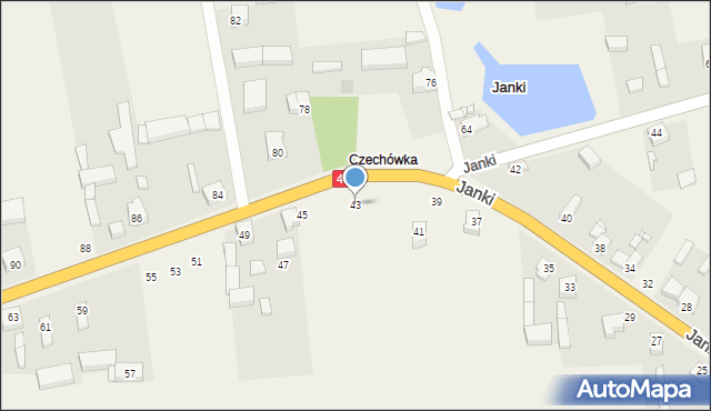 Janki, Janki, 43, mapa Janki