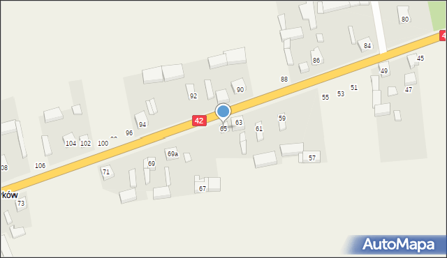 Janki, Janki, 65, mapa Janki