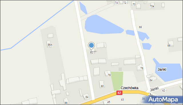 Janki, Janki, 82, mapa Janki