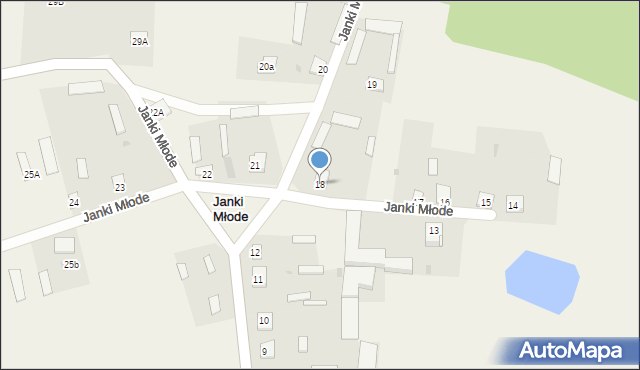 Janki Młode, Janki Młode, 18, mapa Janki Młode