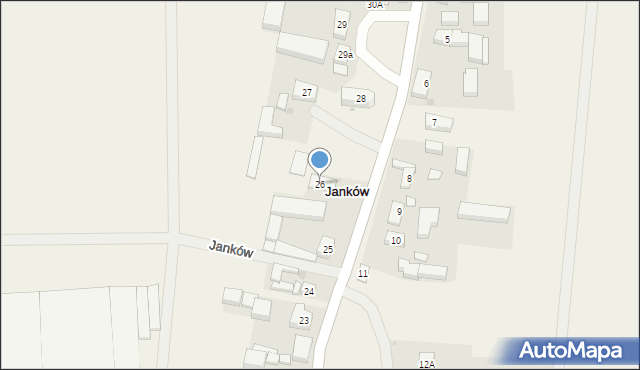 Janków, Janków, 26, mapa Janków