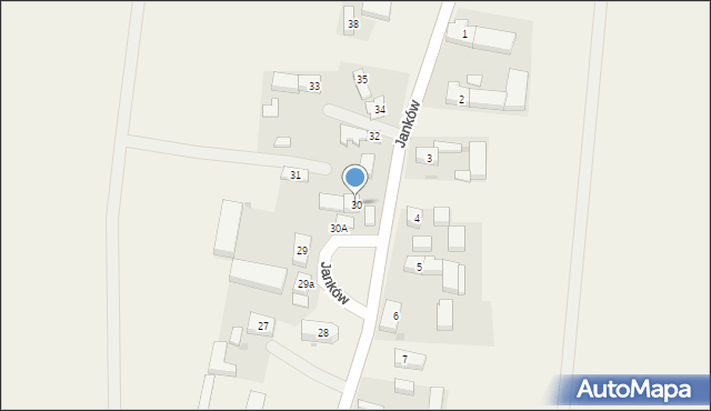 Janków, Janków, 30, mapa Janków