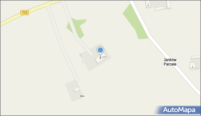 Janków, Janków, 8, mapa Janków