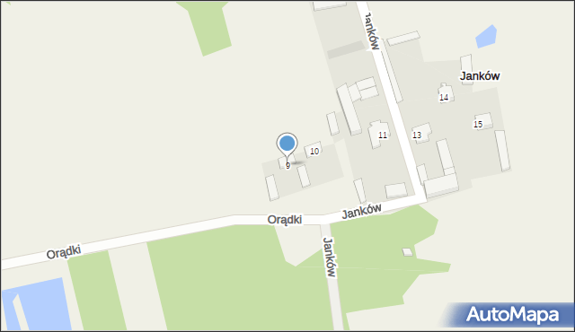 Janków, Janków, 9, mapa Janków