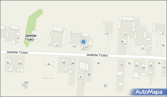 Janków Pierwszy, Janków Pierwszy, 11, mapa Janków Pierwszy