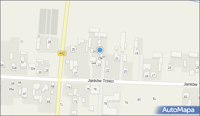 Janków Pierwszy, Janków Pierwszy, 23a, mapa Janków Pierwszy