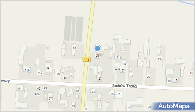 Janków Pierwszy, Janków Pierwszy, 25, mapa Janków Pierwszy