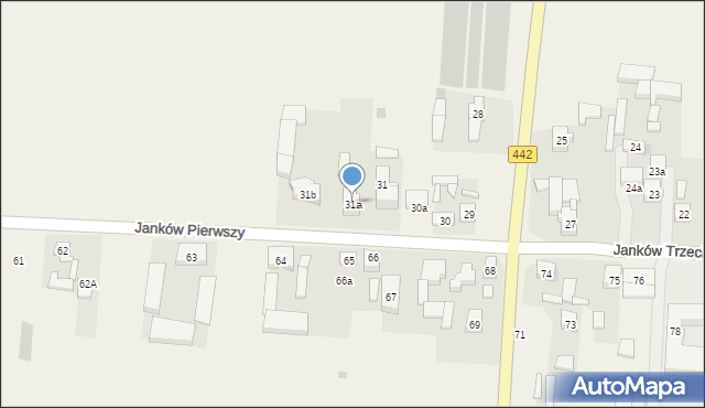 Janków Pierwszy, Janków Pierwszy, 31a, mapa Janków Pierwszy