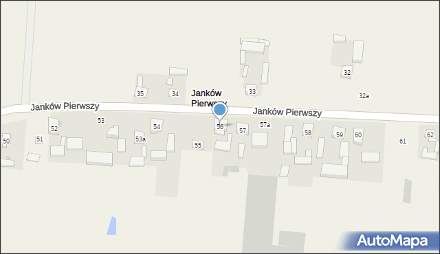 Janków Pierwszy, Janków Pierwszy, 56, mapa Janków Pierwszy