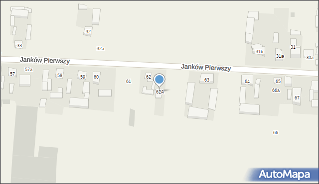 Janków Pierwszy, Janków Pierwszy, 62A, mapa Janków Pierwszy