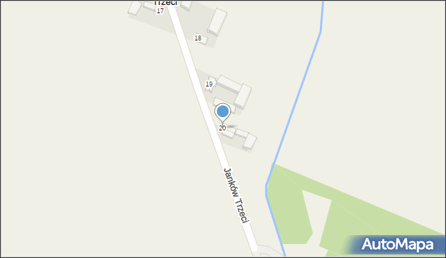 Janków Trzeci, Janków Trzeci, 20, mapa Janków Trzeci