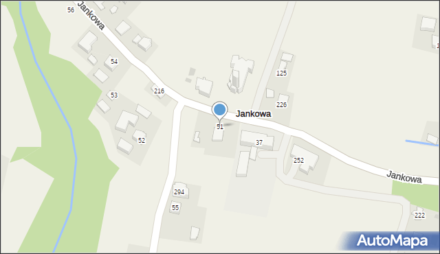 Jankowa, Jankowa, 51, mapa Jankowa