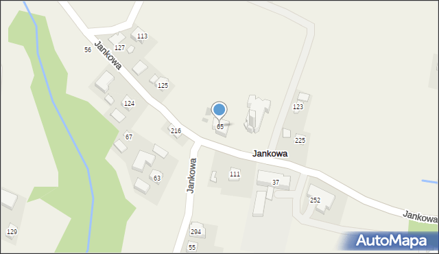 Jankowa, Jankowa, 65, mapa Jankowa