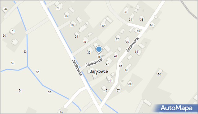 Jankowce, Jankowce, 36, mapa Jankowce