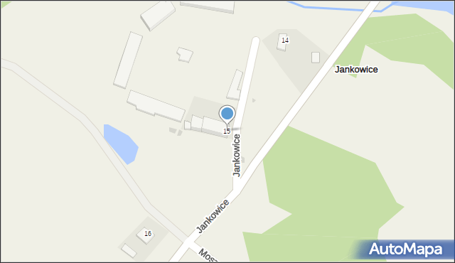 Jankowice, Jankowice, 15, mapa Jankowice