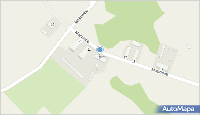 Jankowice, Jankowice, 20, mapa Jankowice
