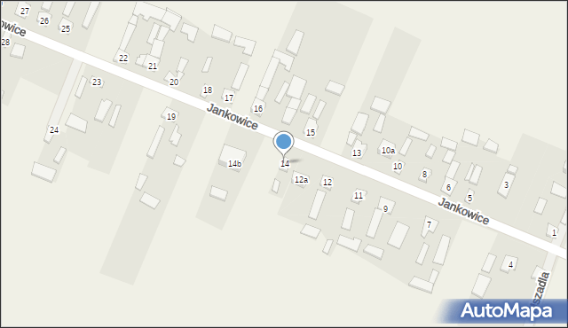 Jankowice, Jankowice, 14, mapa Jankowice