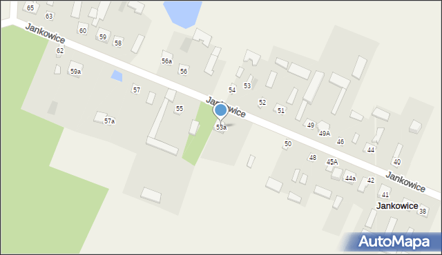 Jankowice, Jankowice, 53a, mapa Jankowice