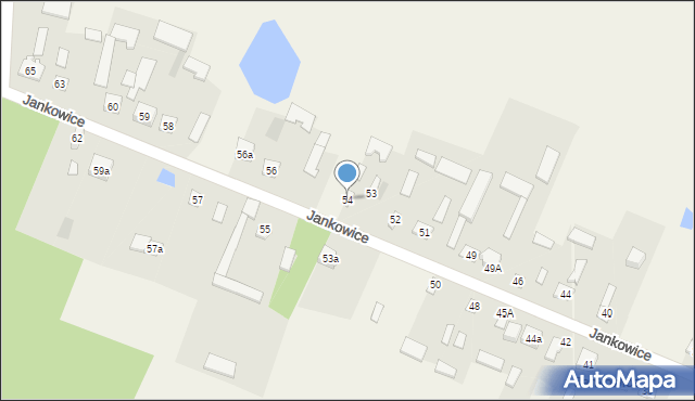 Jankowice, Jankowice, 54, mapa Jankowice
