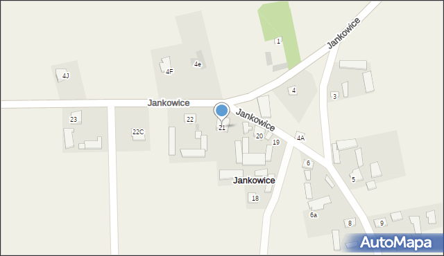 Jankowice, Jankowice, 21, mapa Jankowice