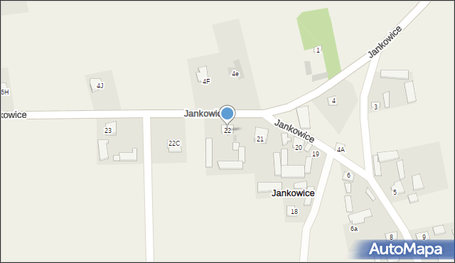 Jankowice, Jankowice, 22, mapa Jankowice