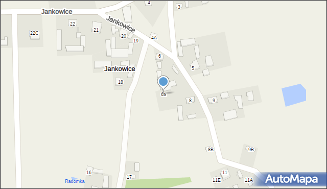 Jankowice, Jankowice, 6a, mapa Jankowice