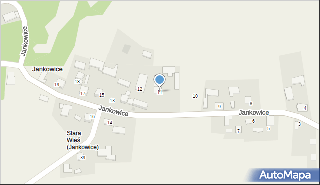 Jankowice, Jankowice, 11, mapa Jankowice