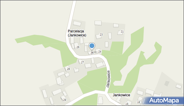 Jankowice, Jankowice, 25, mapa Jankowice