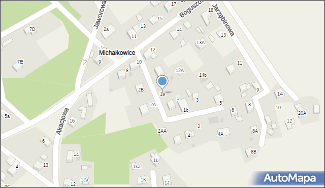 Jankowice, Jarzębinowa, 1a, mapa Jankowice