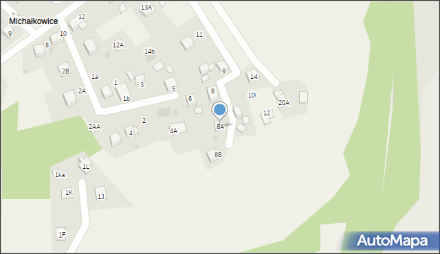 Jankowice, Jarzębinowa, 8A, mapa Jankowice