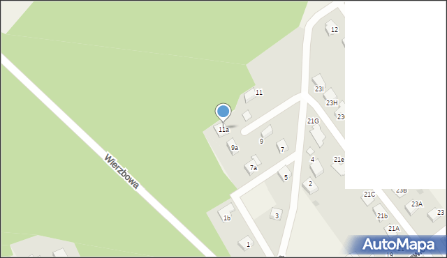 Jankowice, Jaworowa, 11a, mapa Jankowice