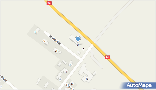Jankowice, Jankowice, 1f, mapa Jankowice