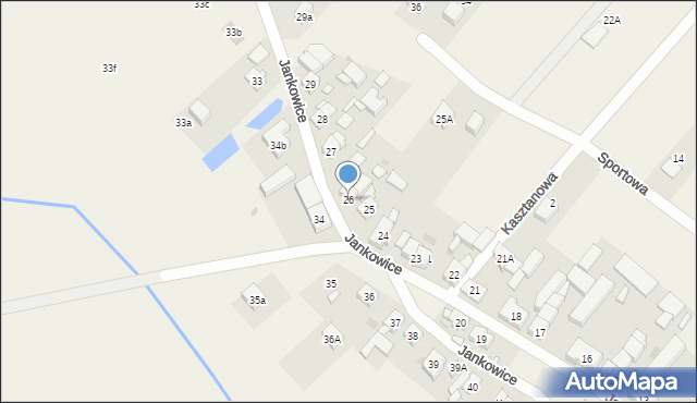 Jankowice, Jankowice, 26, mapa Jankowice
