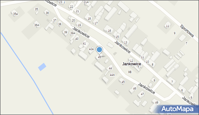 Jankowice, Jankowice, 43, mapa Jankowice