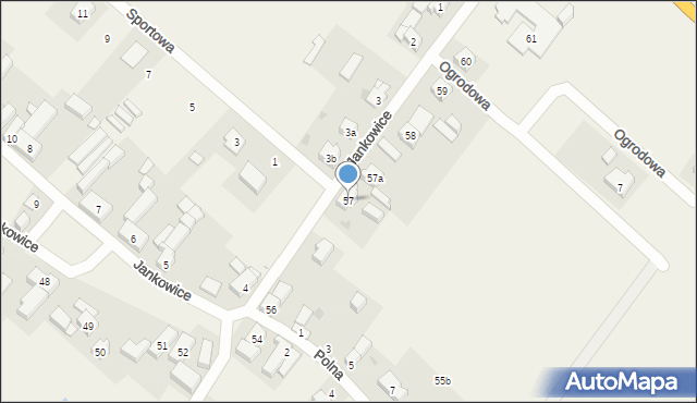 Jankowice, Jankowice, 57, mapa Jankowice