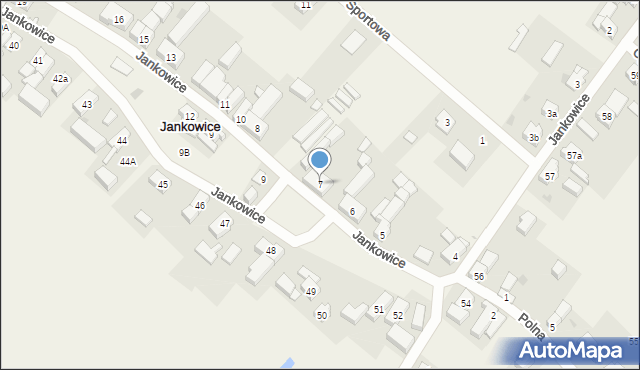 Jankowice, Jankowice, 7, mapa Jankowice