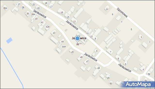 Jankowice, Jankowice, 9B, mapa Jankowice